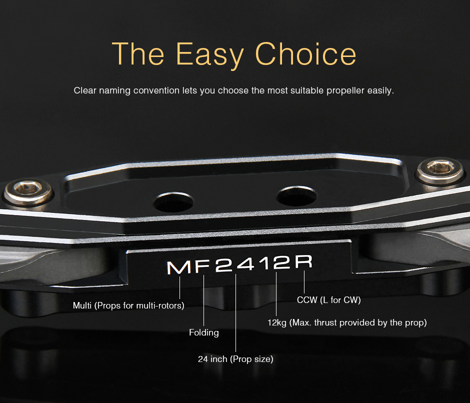 MF2412 Quick identification of propeller parameters based on naming convention