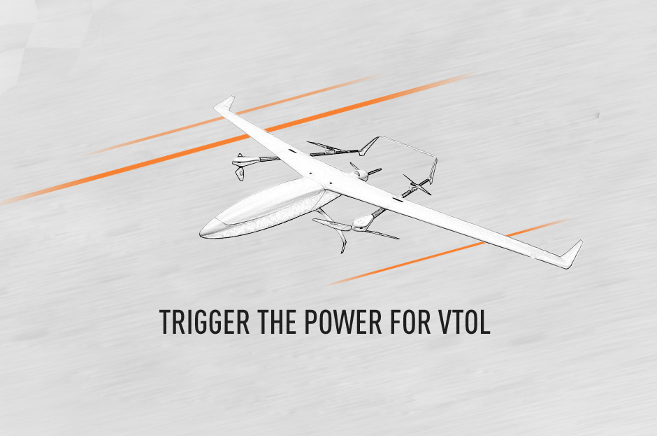 trigger the power for vtol