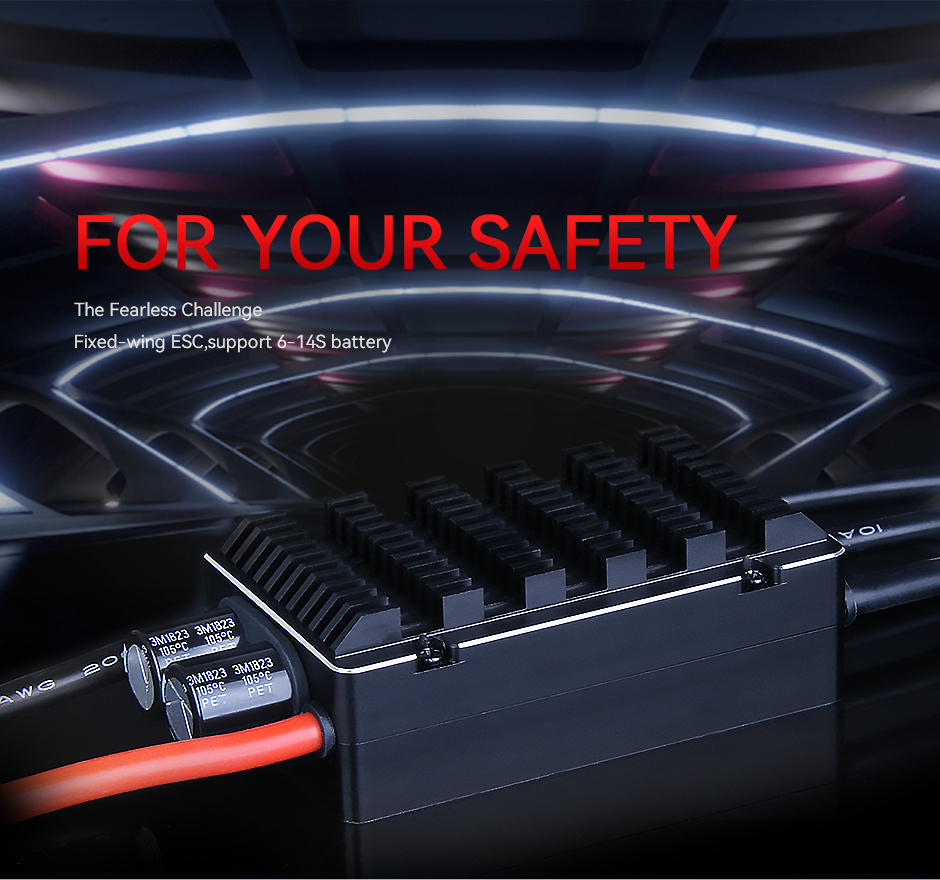 AT 115A 14S fixed-wing esc,support 6-14S battery