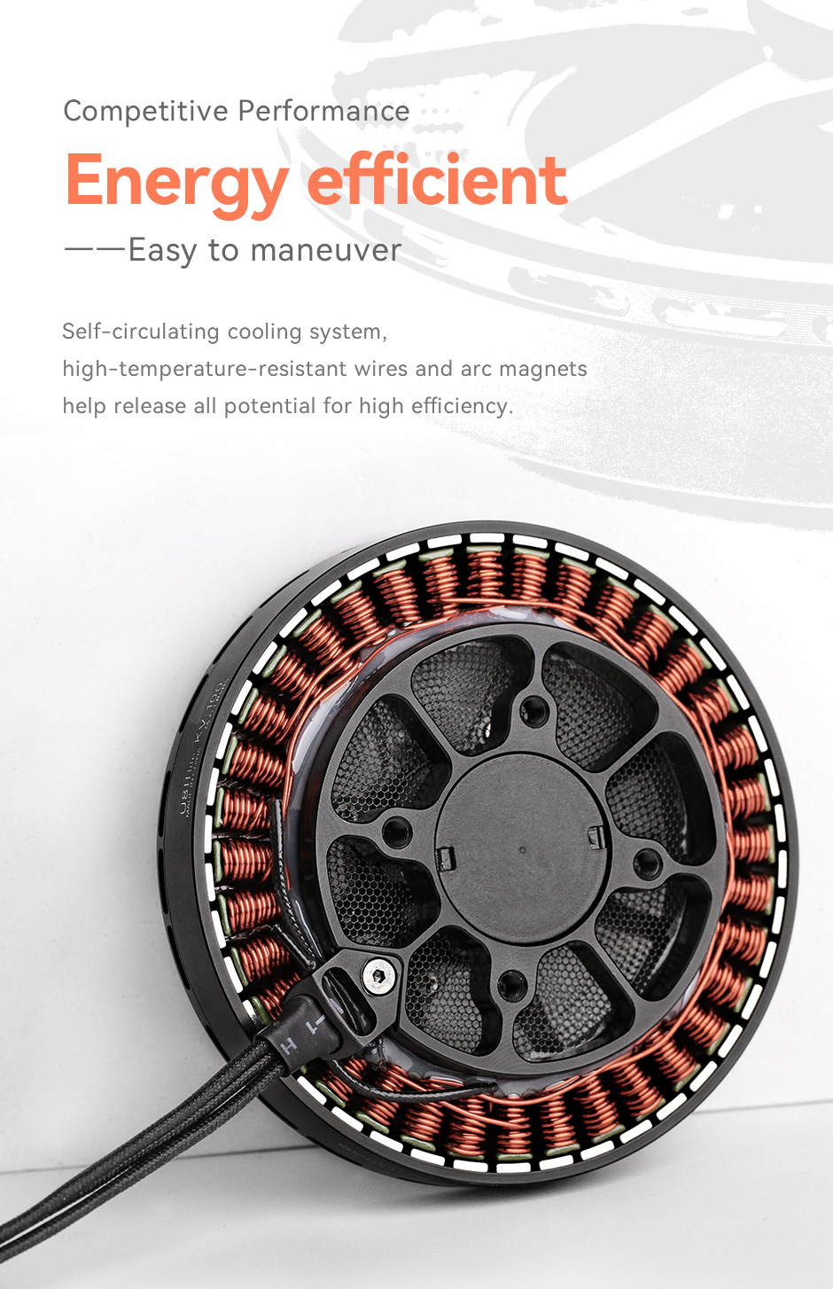 Energy efficient, preferably high-temperature resistant enameled wire