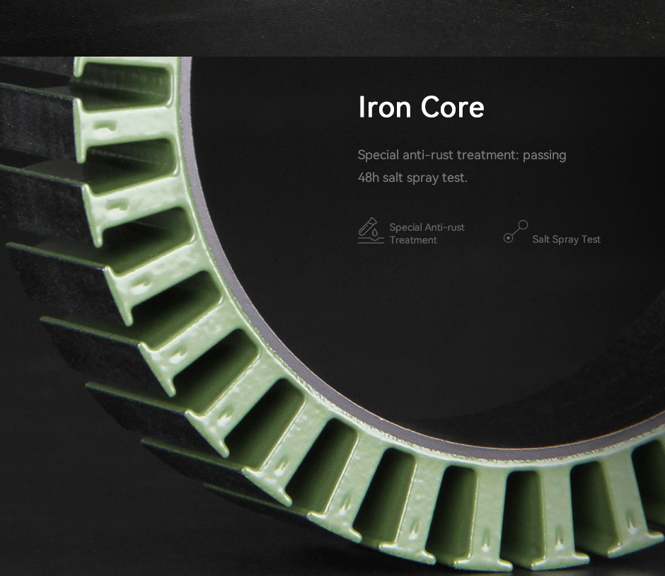 iron core special anti-rust treatment