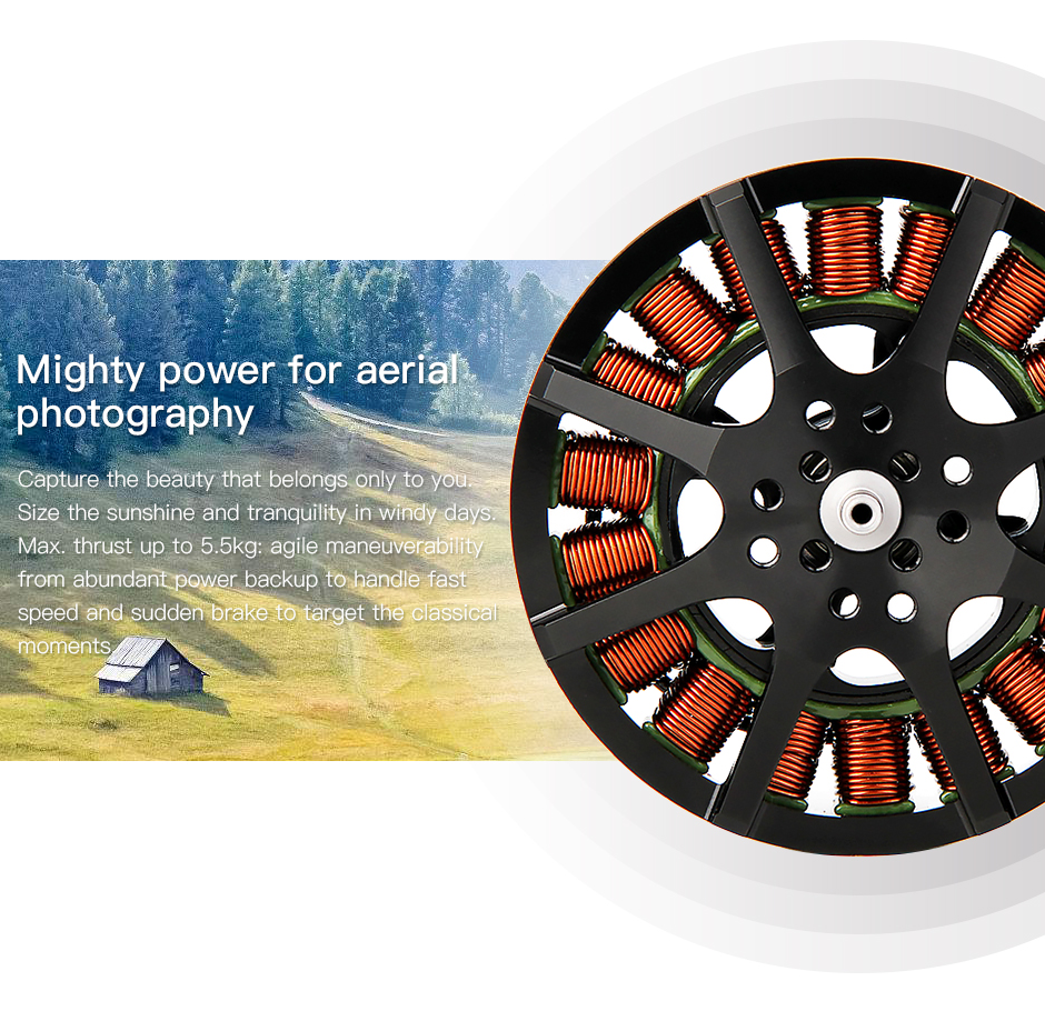 MN6007 KV160 mighty power for aerial photography