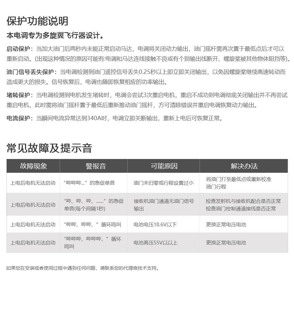 FLAME(工业版)电子调速器使用说明