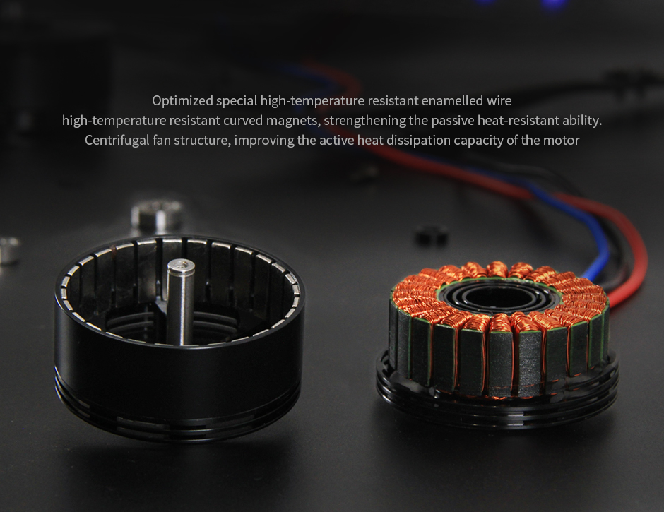 High heat dissipation capacity