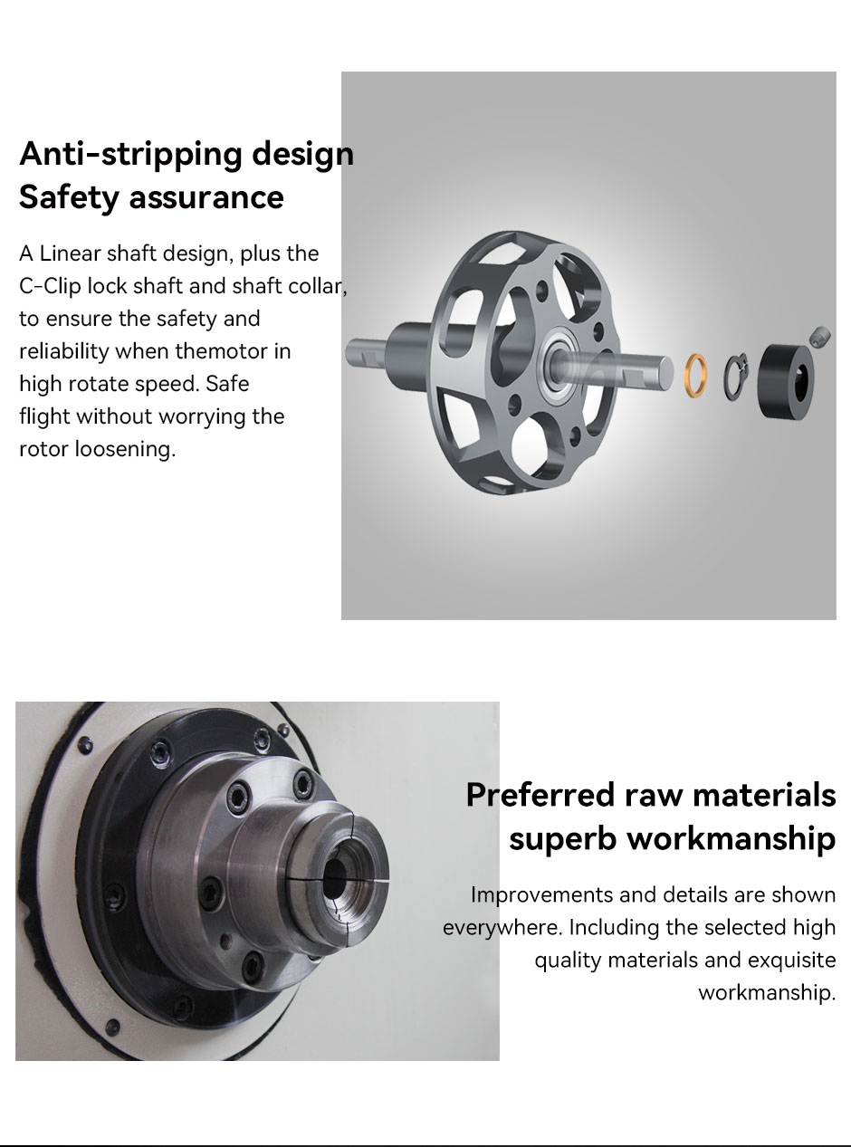 AT2308 double security,safe flight without worrying the rotor loosening,preferred raw materials superb workmanship