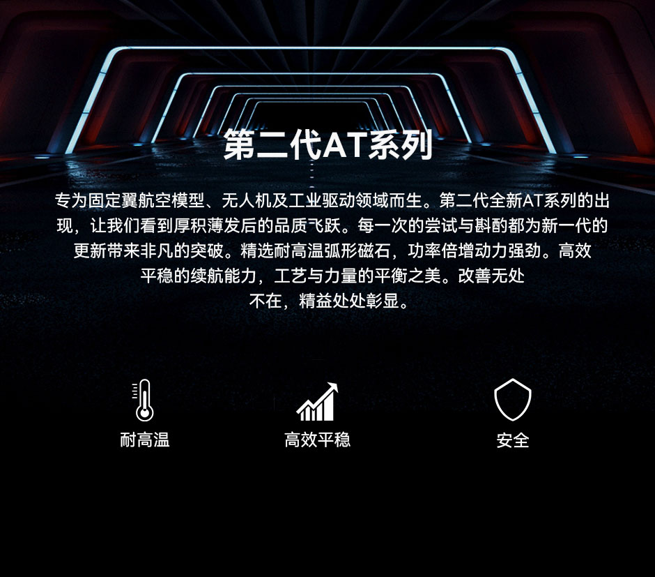 AT2317 专为固定翼航空模型、无人机及工业驱动领域