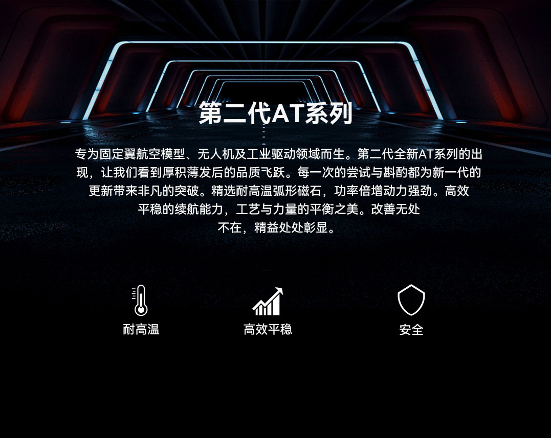 AT2814 专为固定翼航空模型、无人机及工业驱动领域