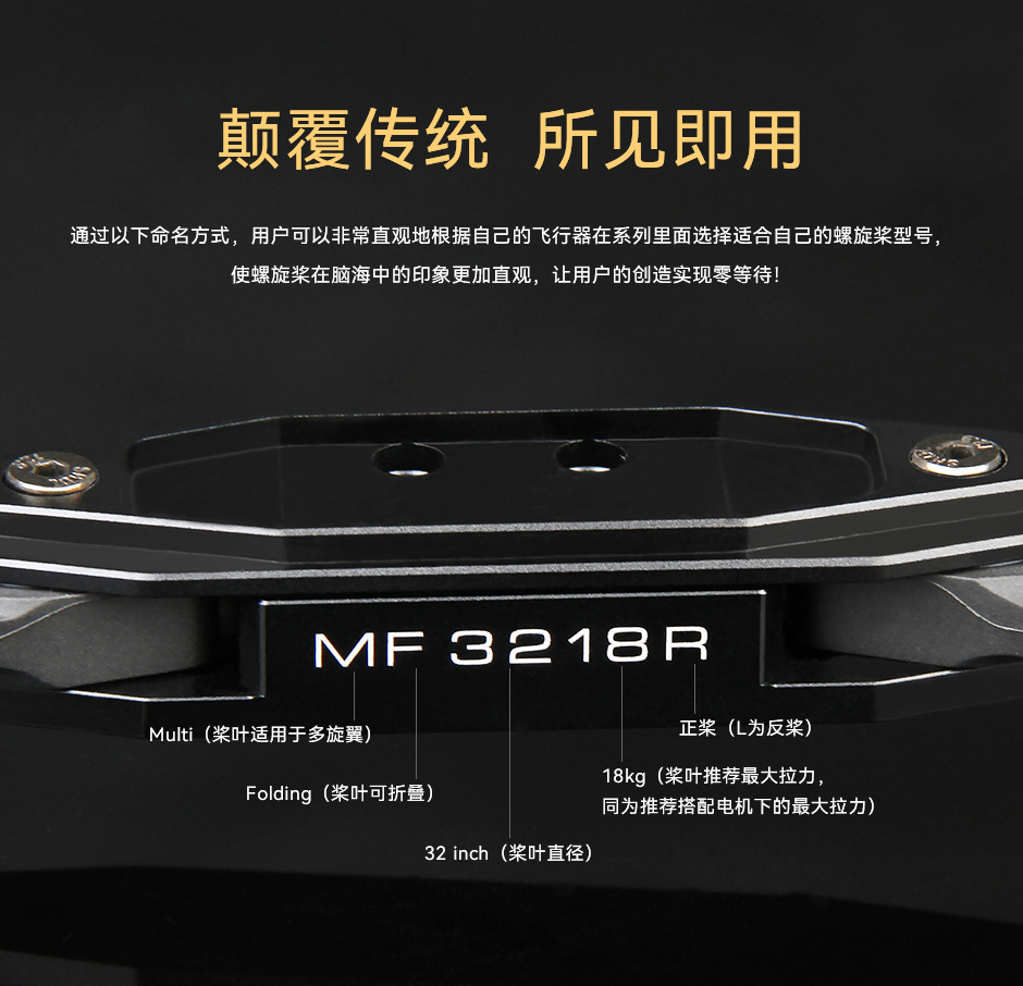 MF3218 根据命名来确认螺旋桨参数