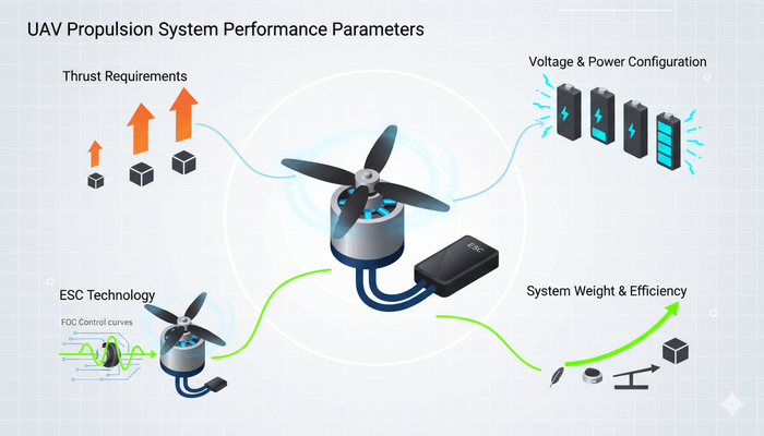 UAV propulsion system performance parameters